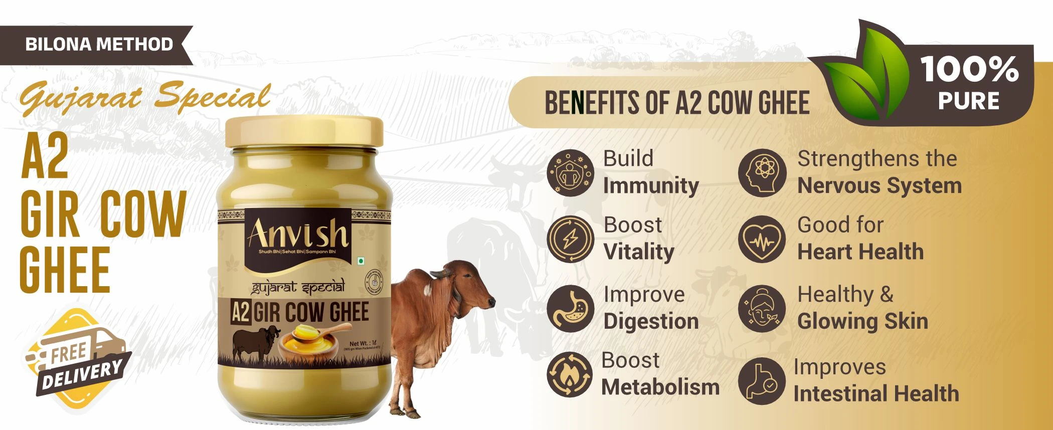 A2 Desi Cow Ghee